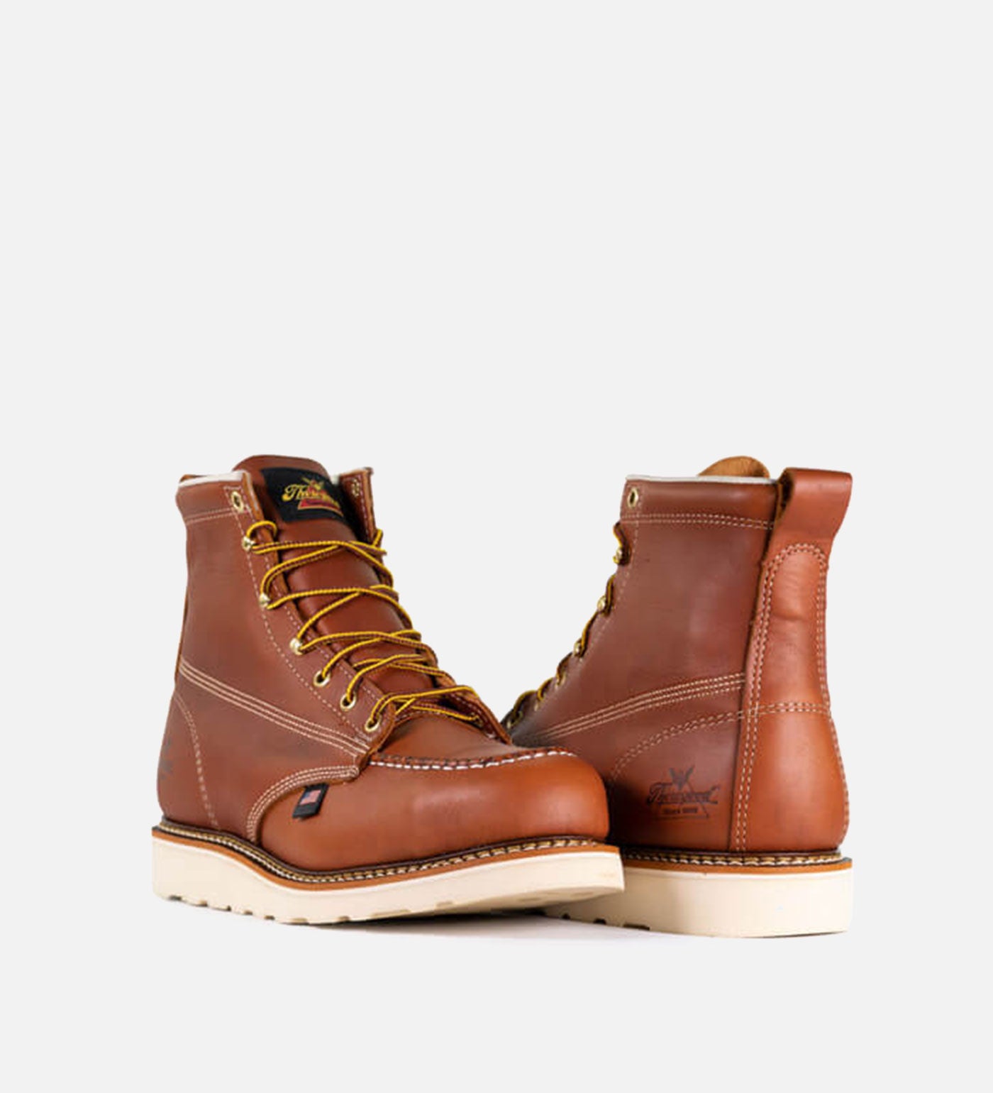 Thorogood American Heritage 6" Tobacco Steel Safety Toe Work Boots for Men