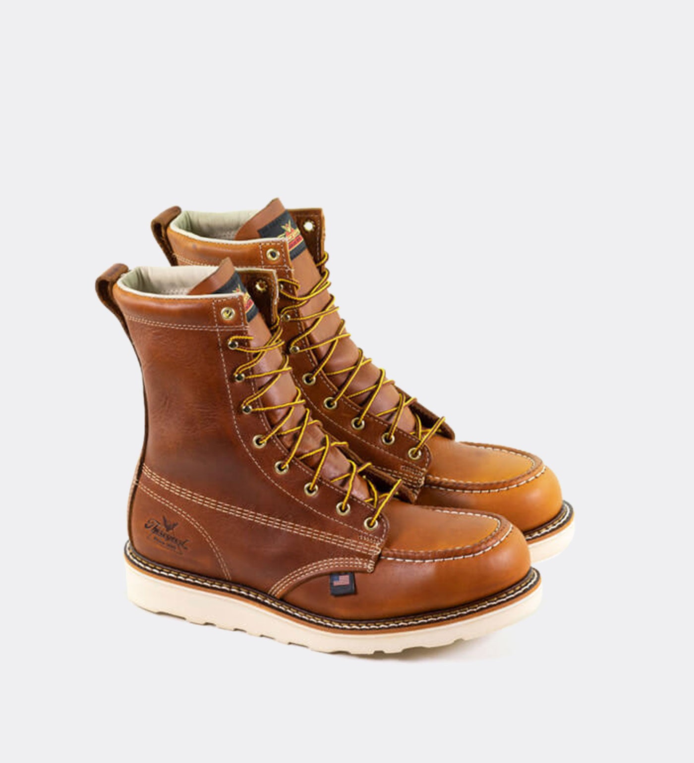 Thorogood American Heritage 8" Tobacco Safety Toe Work Boots for Men