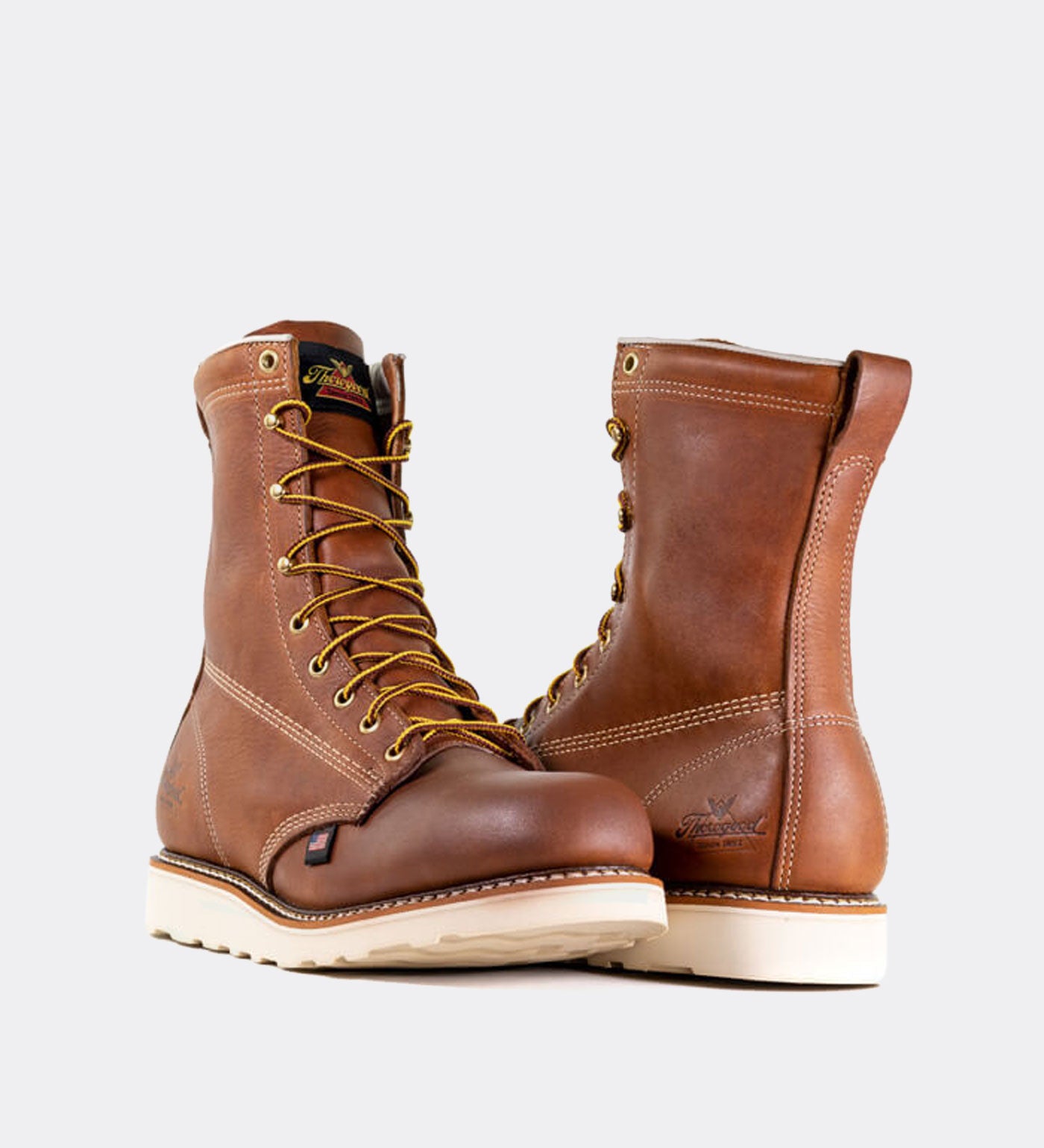 Thorogood American Heritage 8" Tobacco Safety Toe Work Boots for Men