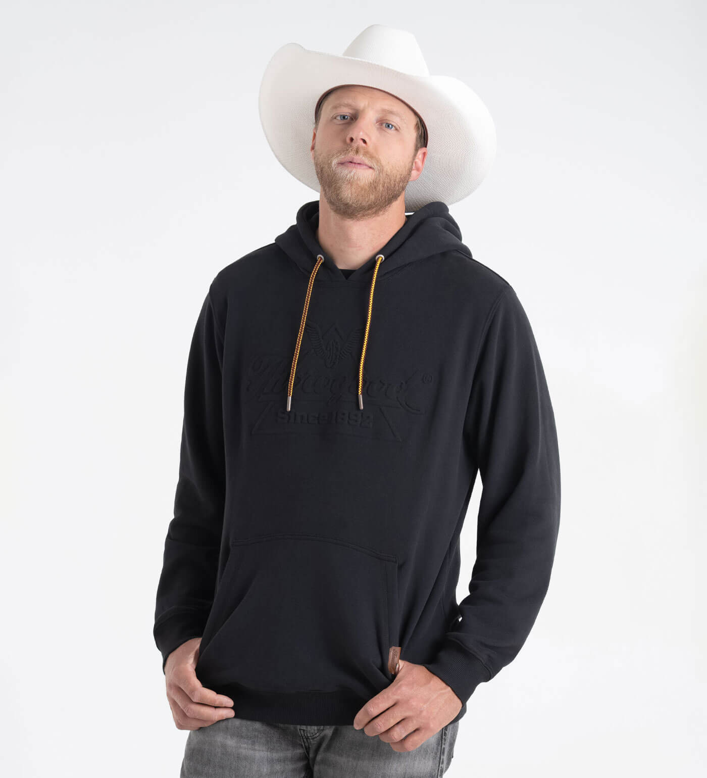 Heavyweight Embossed Hoodie, #color_Black