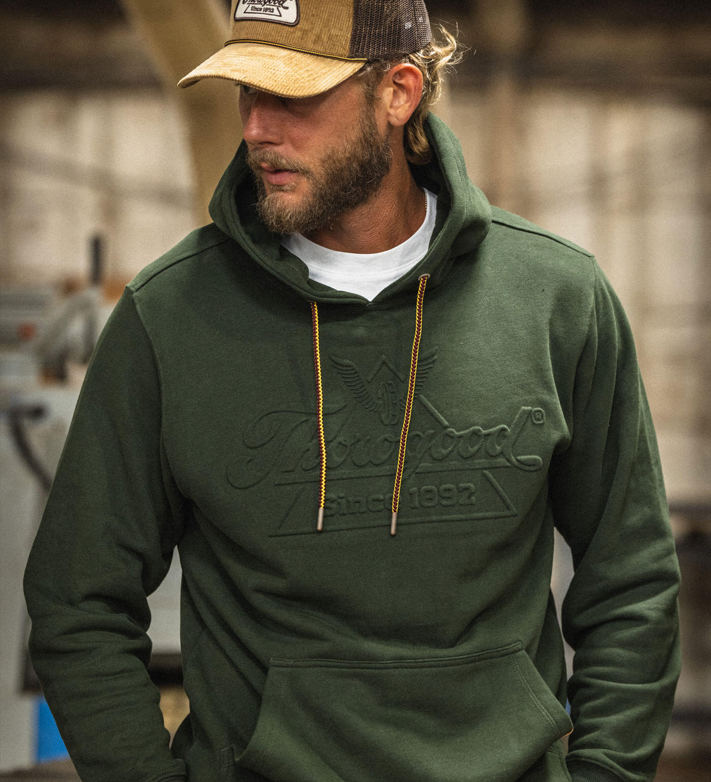 Thorogood Pullover Heavyweight Hoodie. #color_Duffle Bag