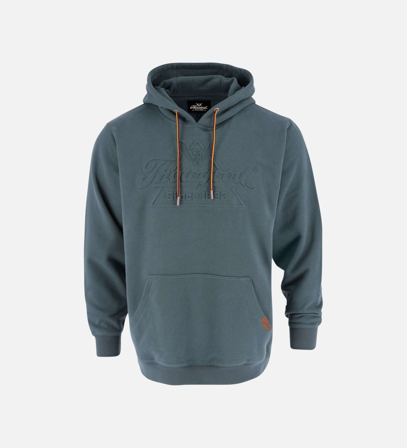 Heavyweight Thorogood Embossed pullover Hoodie, #color_Vintage Slate
