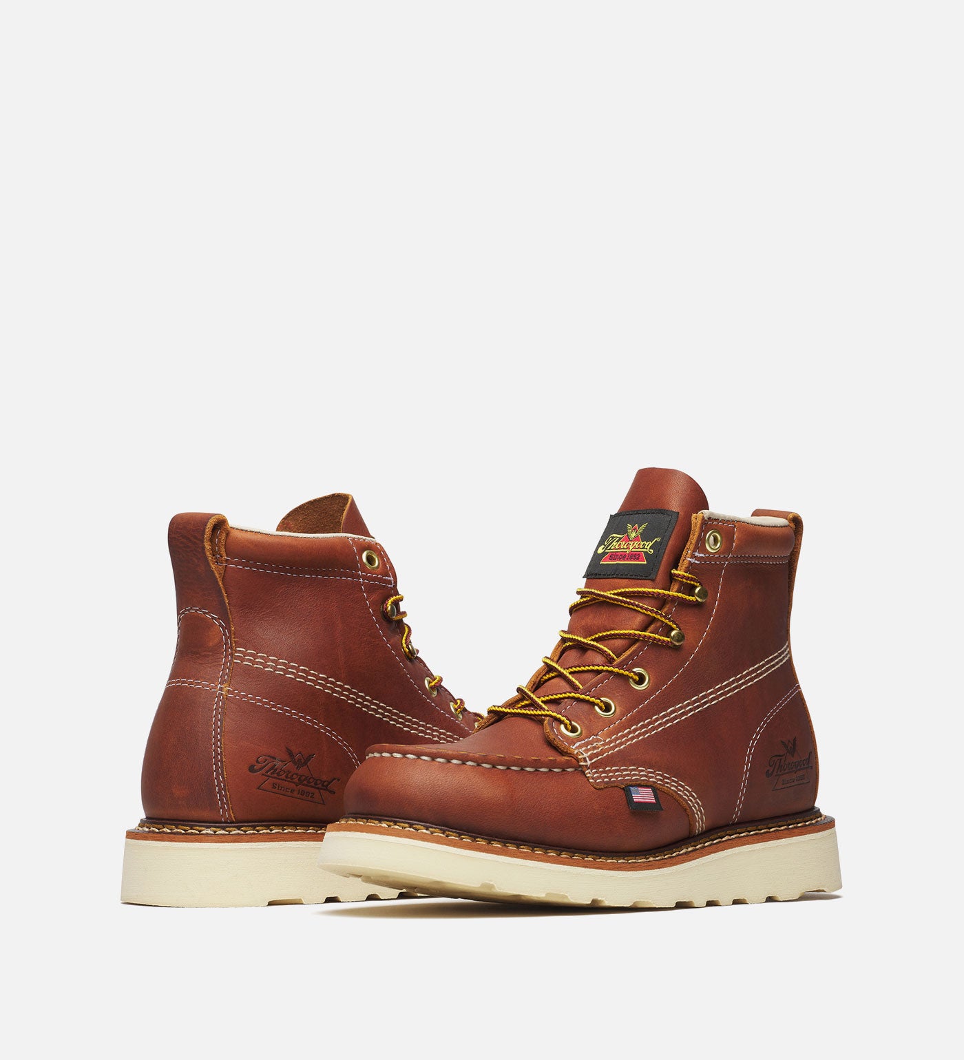 Thorogood American Heritage 6'' Tobacco Moc Toe Work Boots for Women