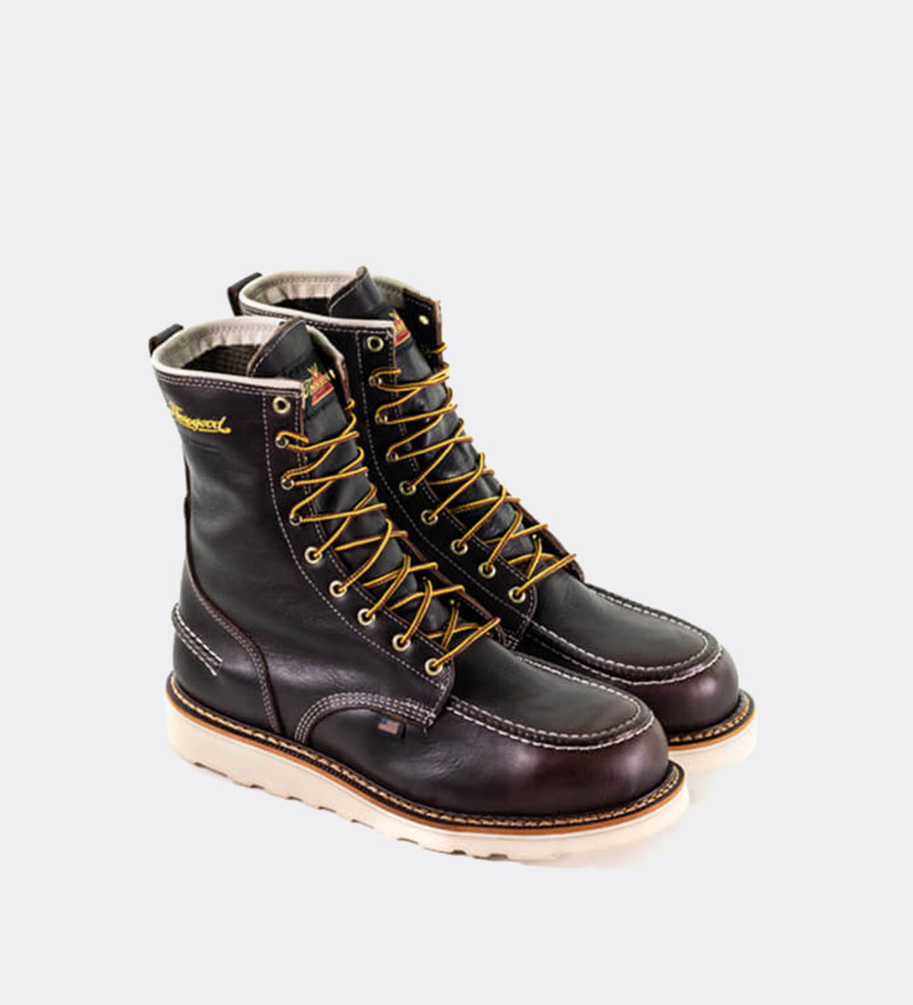 Thorogood 1957 Series Waterproof 8" Briar Pitstop Steel Safety Toe Wor