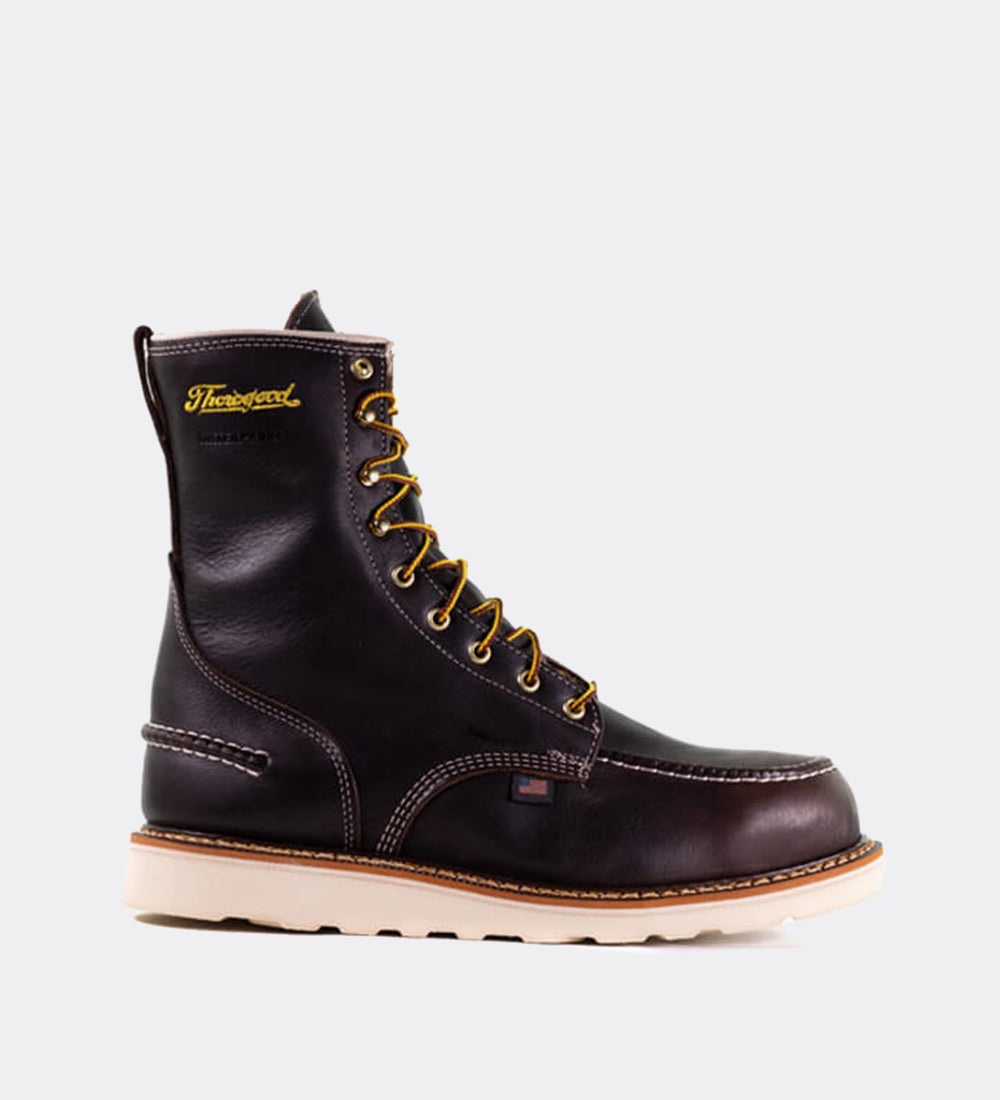 Thorogood 1957 Series Waterproof 8" Briar Pitstop Steel Safety Toe Wor