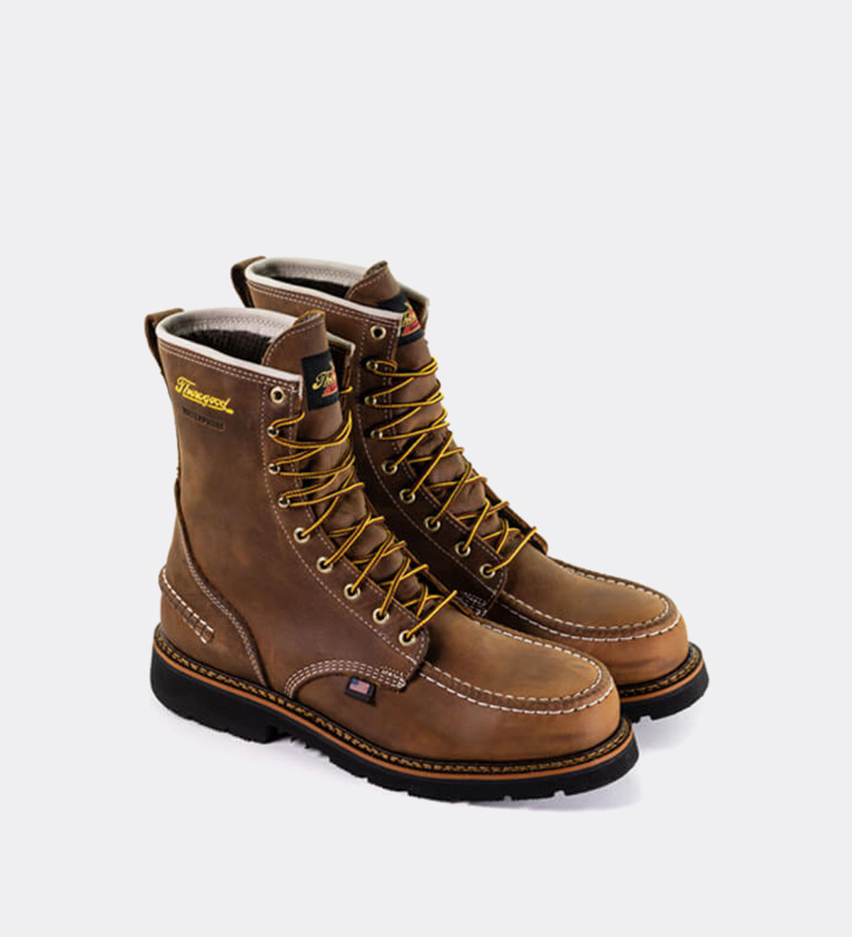 Thorogood 1957 Series Waterproof 8" Steel Safety Moc Toe Work Boots fo