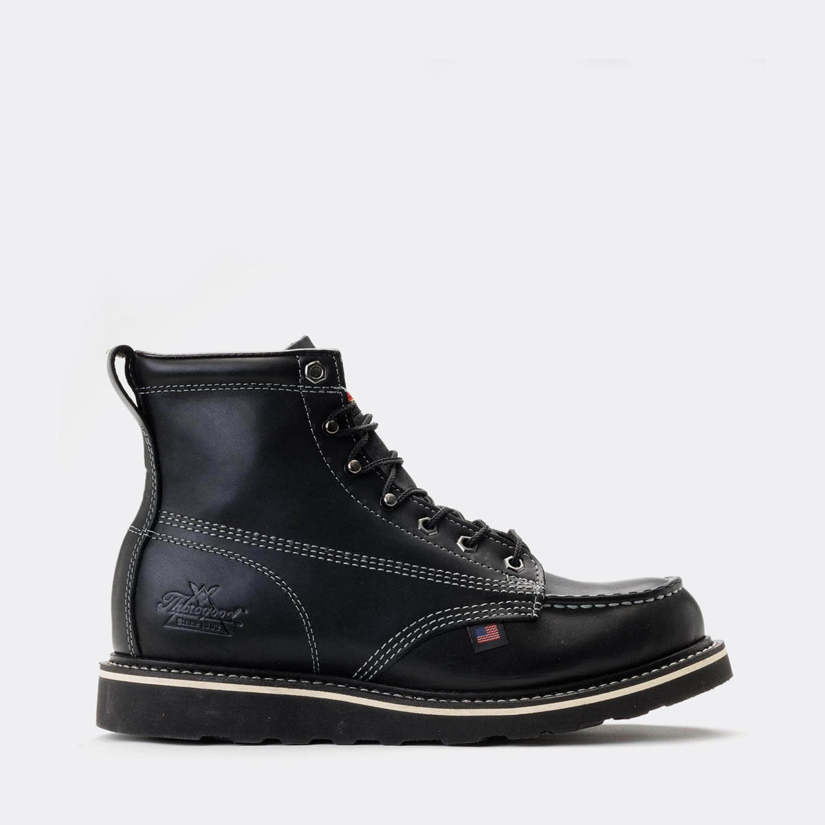 Thorogood Steel Toe Work Boots Men’s 9M Black Leather USA Made Thorogood Men main image 2