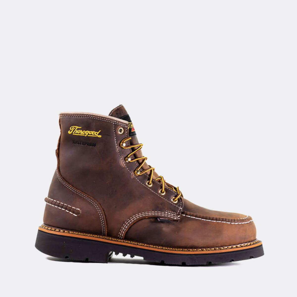 thorogoods 1957s brown 8 inch boots waterproof like new worn once, 11.5 wides Amazon.com: Thorogood 1957 Series 8” Waterproof Moc Toe Work  main image 4