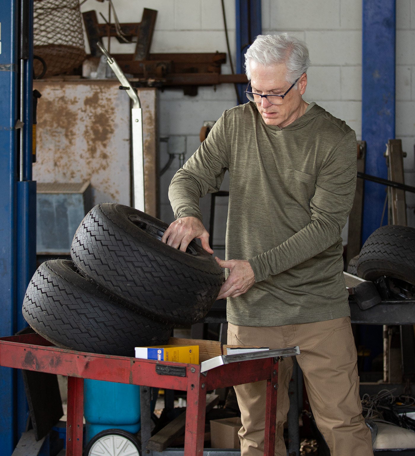 #color_Olive Night Heather