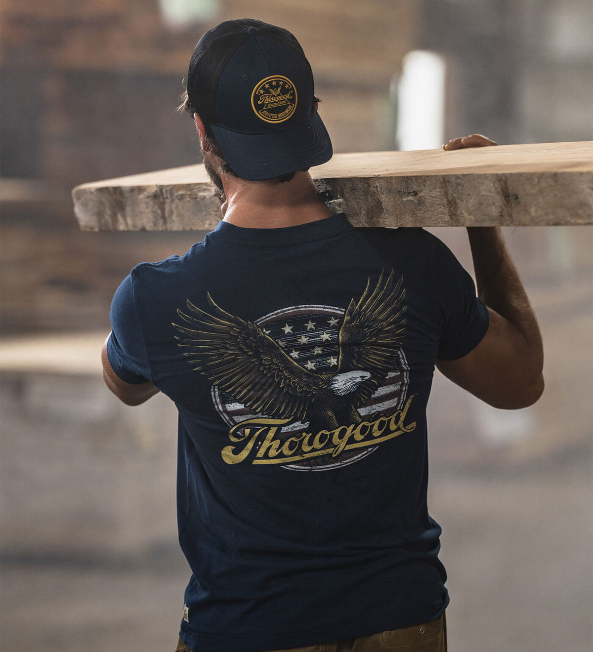 Men's Stylish Freedom Eagle Short Sleeve T-Shirt