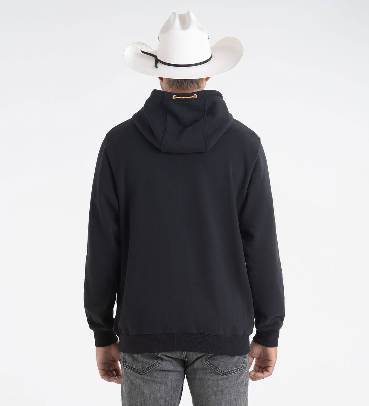 Embroidered Panel Design Casual Pullover Hoodie main image 1