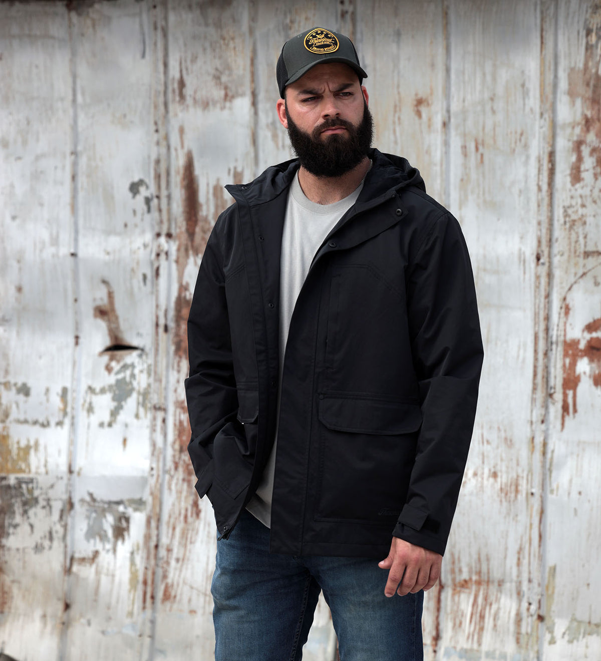 Thorogood Waterproof Rain Jacket with Hoodie